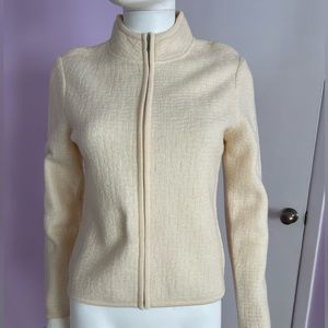 Talbots zip up wool jacket